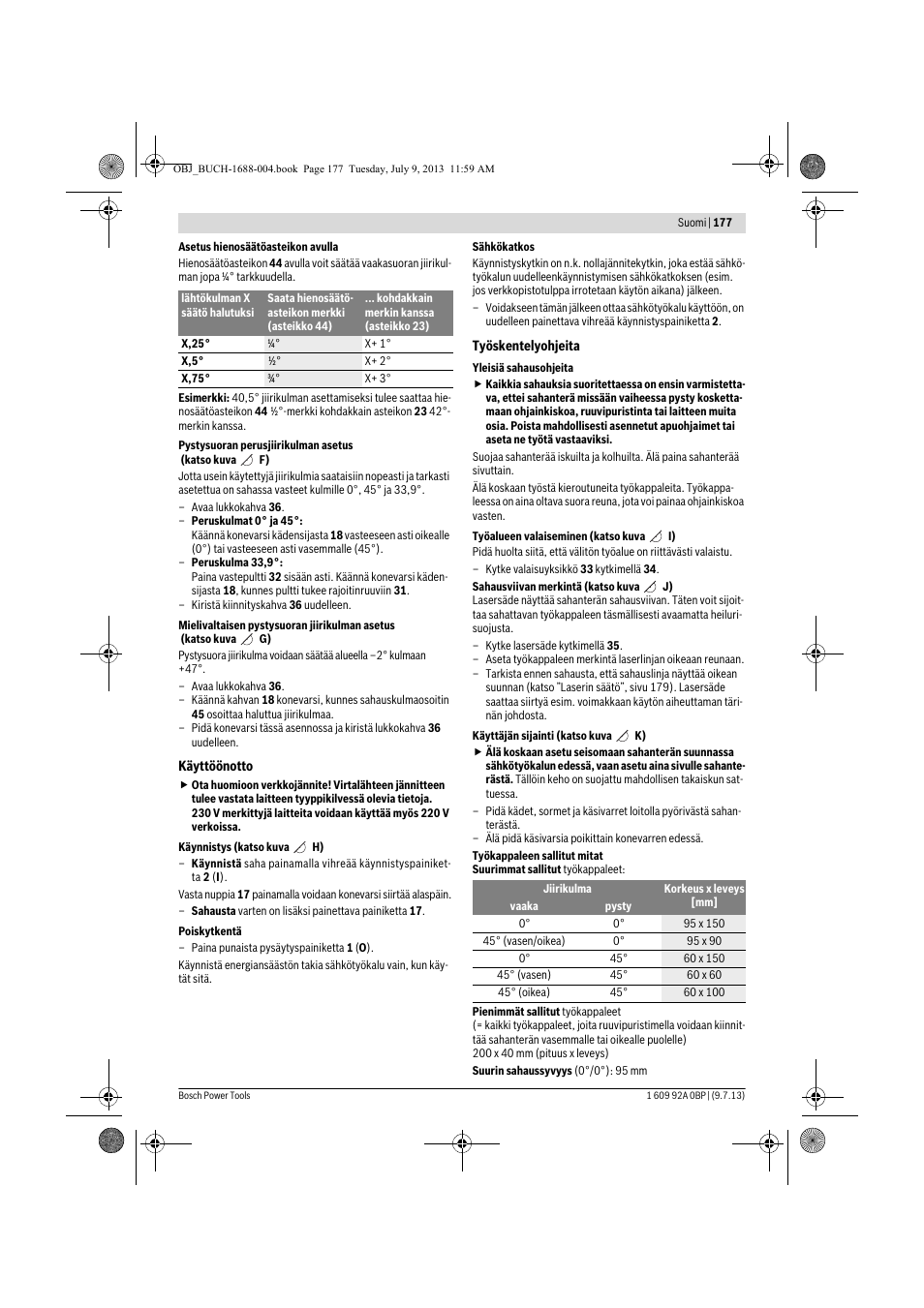 Bosch GTM 12 JL Professional User Manual | Page 177 / 485