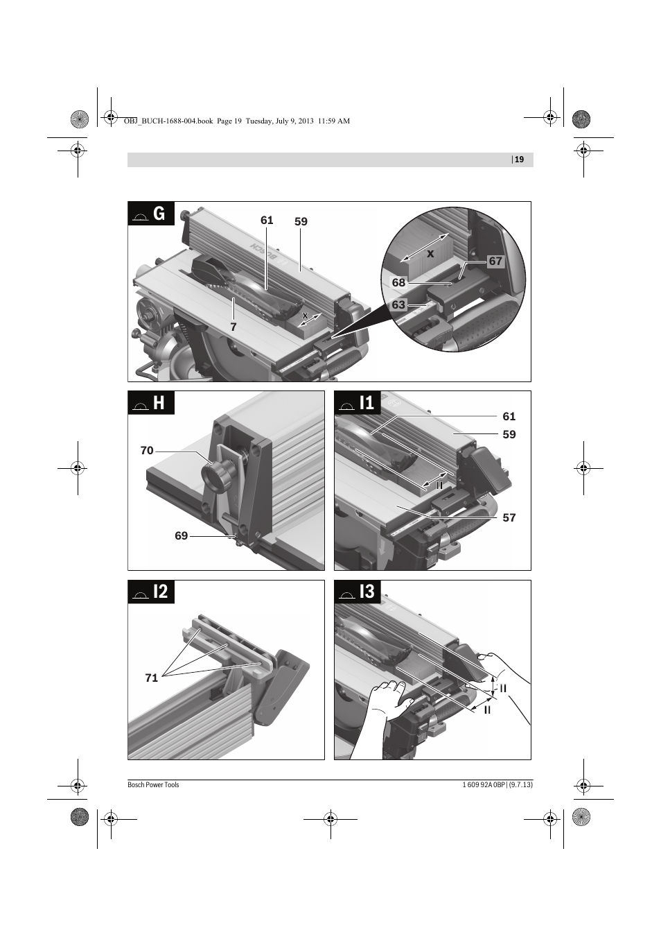 I3 i2 | Bosch GTM 12 JL Professional User Manual | Page 19 / 485