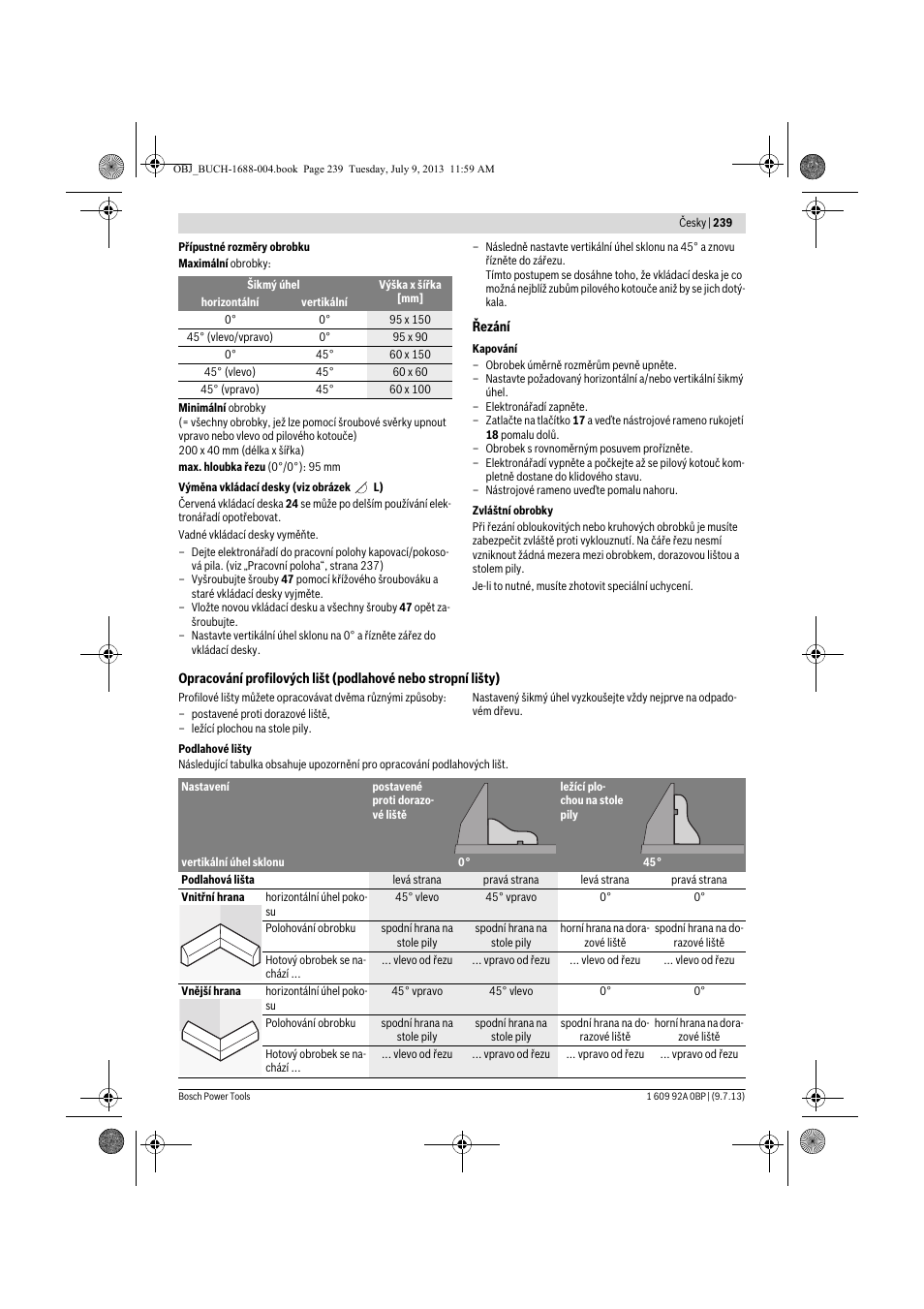 Bosch GTM 12 JL Professional User Manual | Page 239 / 485