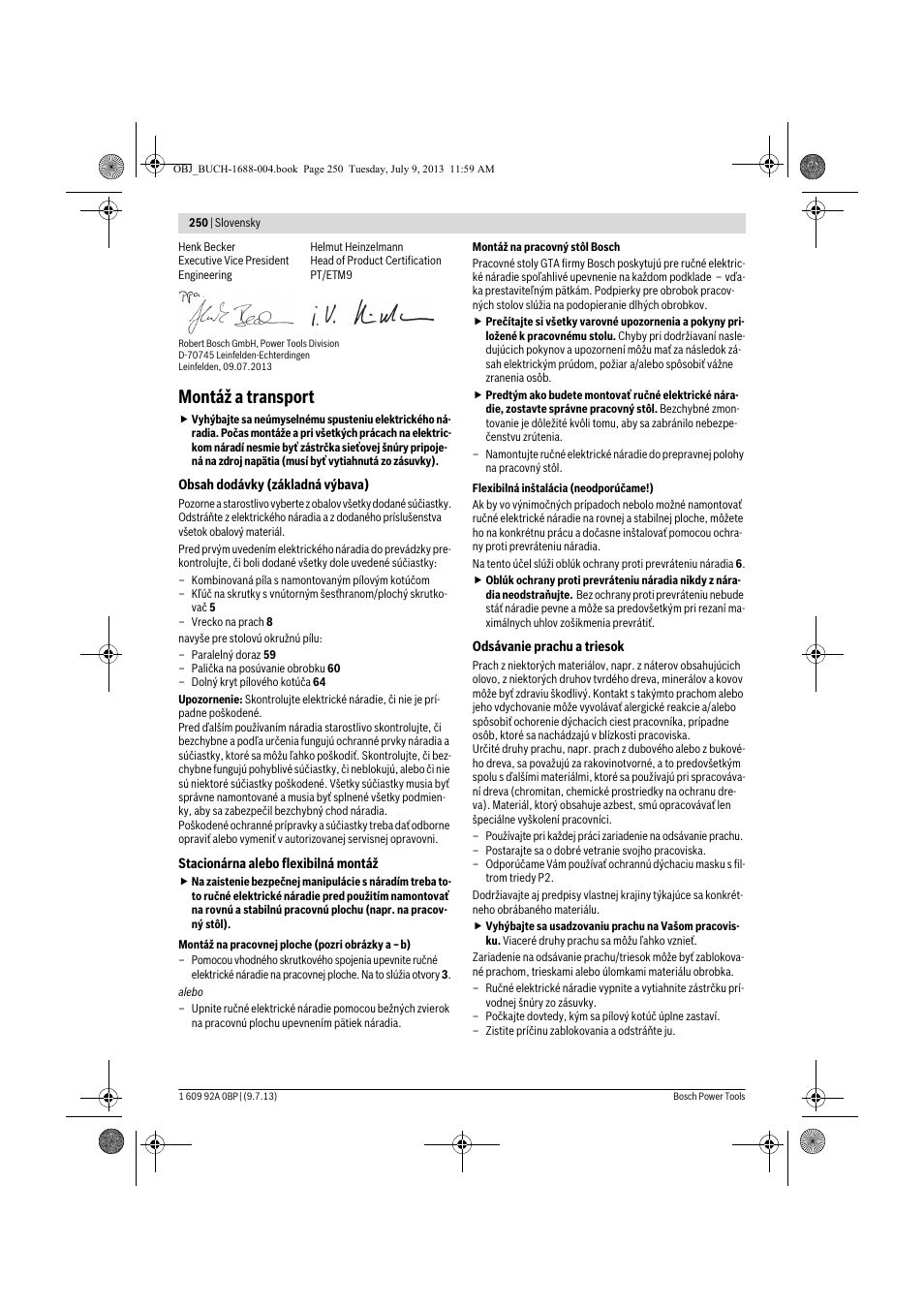 Montáž a transport | Bosch GTM 12 JL Professional User Manual | Page 250 / 485