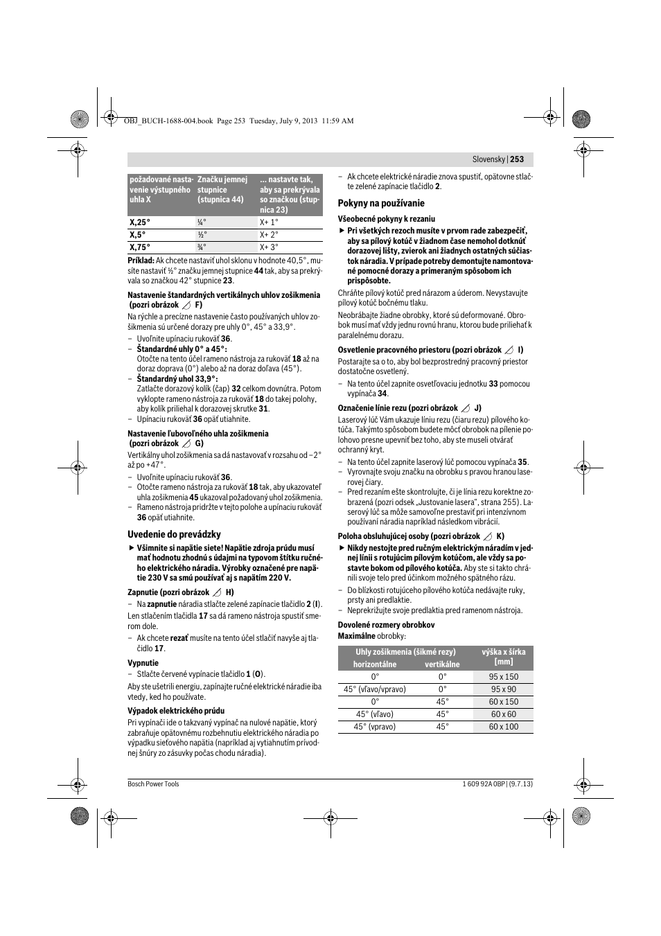 Bosch GTM 12 JL Professional User Manual | Page 253 / 485