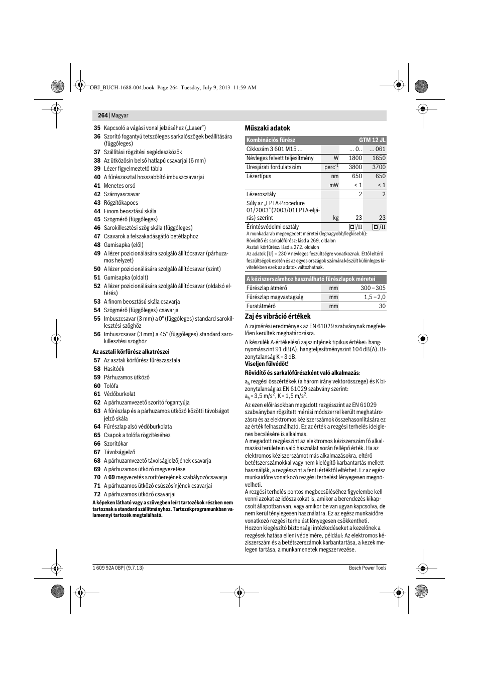 Bosch GTM 12 JL Professional User Manual | Page 264 / 485