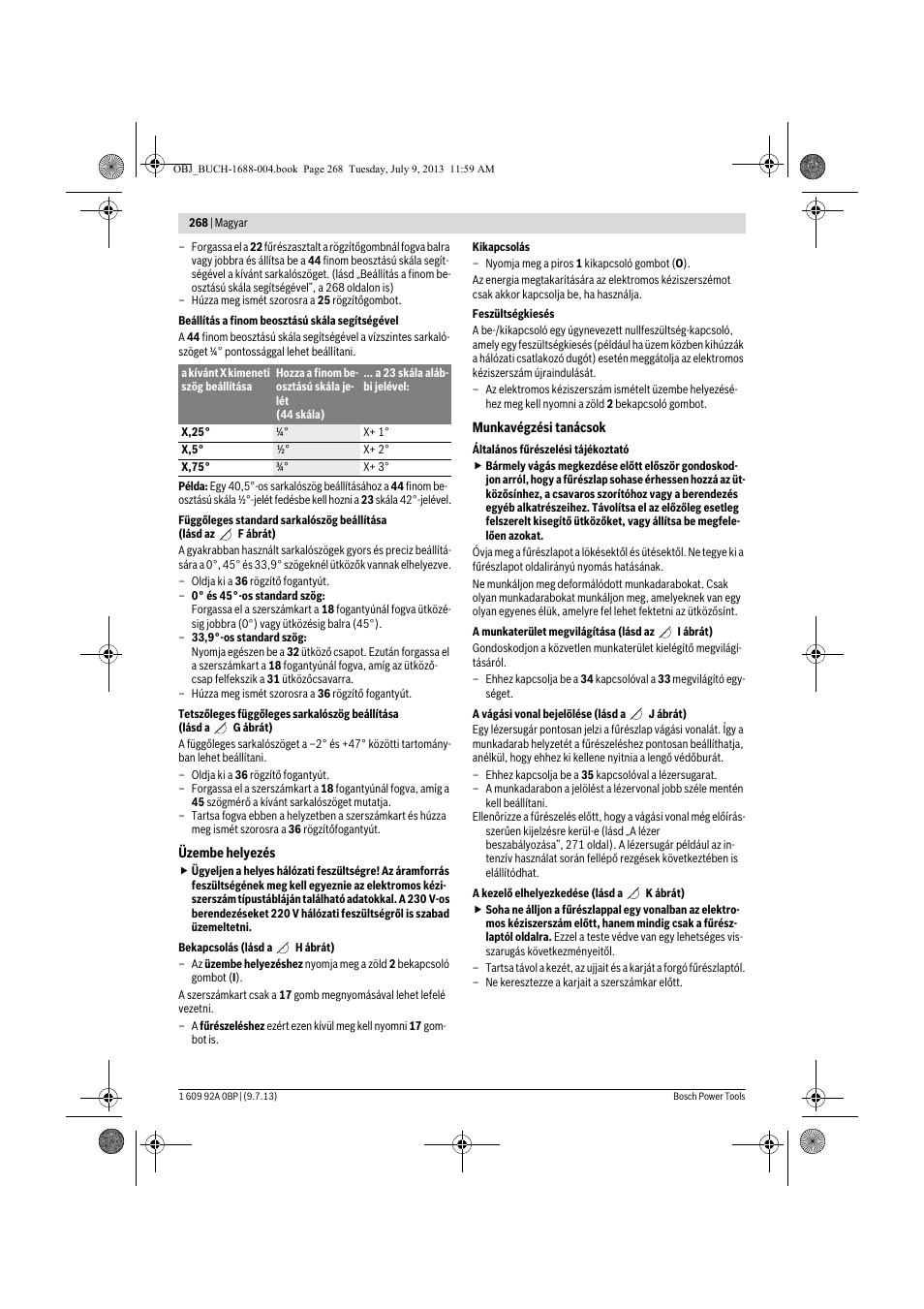 Bosch GTM 12 JL Professional User Manual | Page 268 / 485