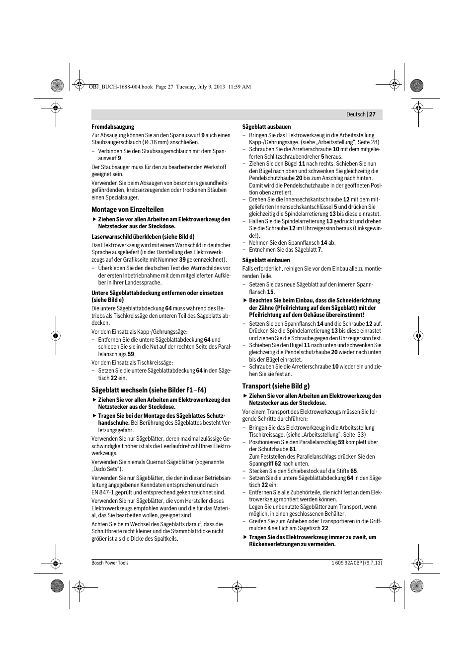 Bosch GTM 12 JL Professional User Manual | Page 27 / 485