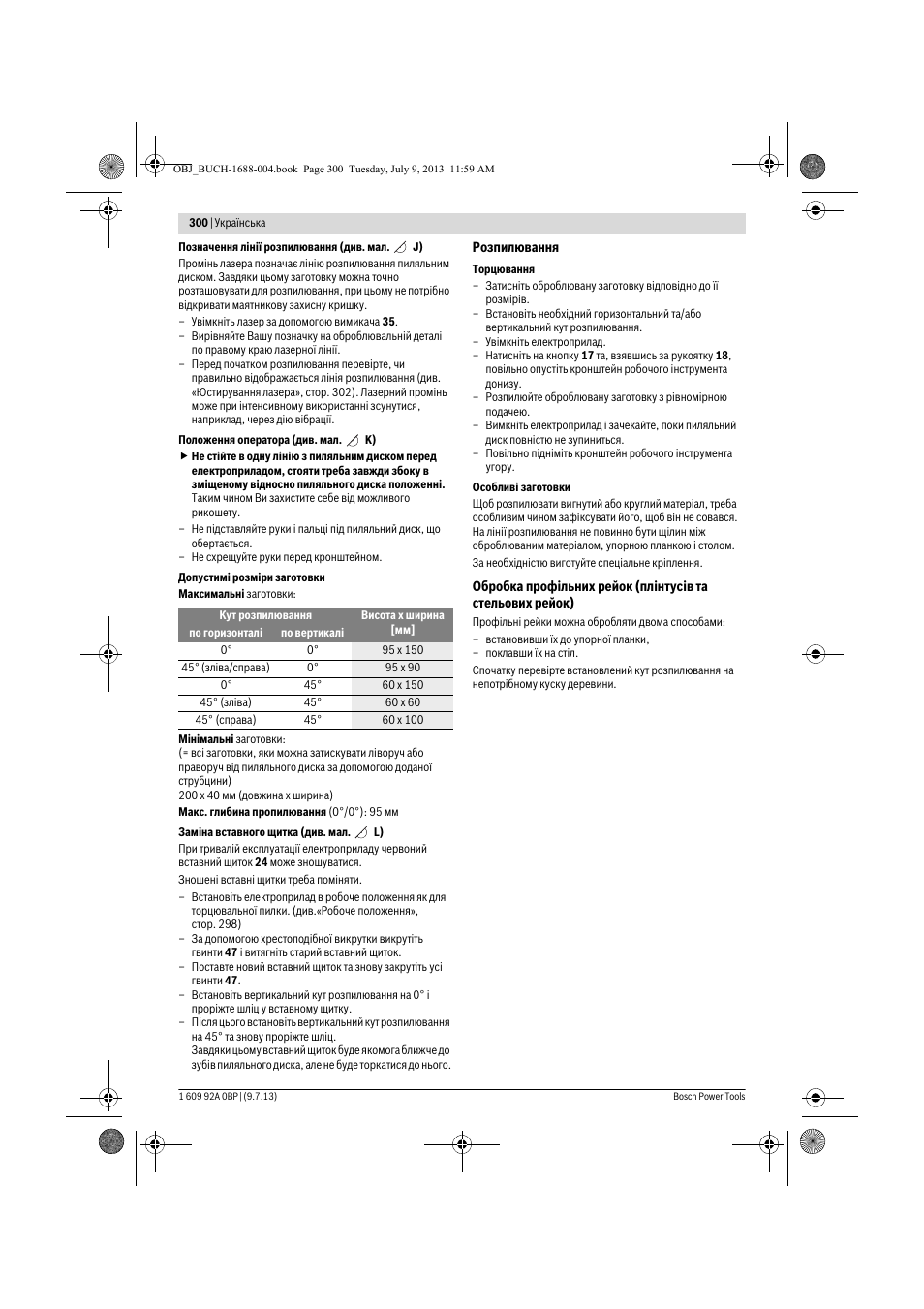 Bosch GTM 12 JL Professional User Manual | Page 300 / 485