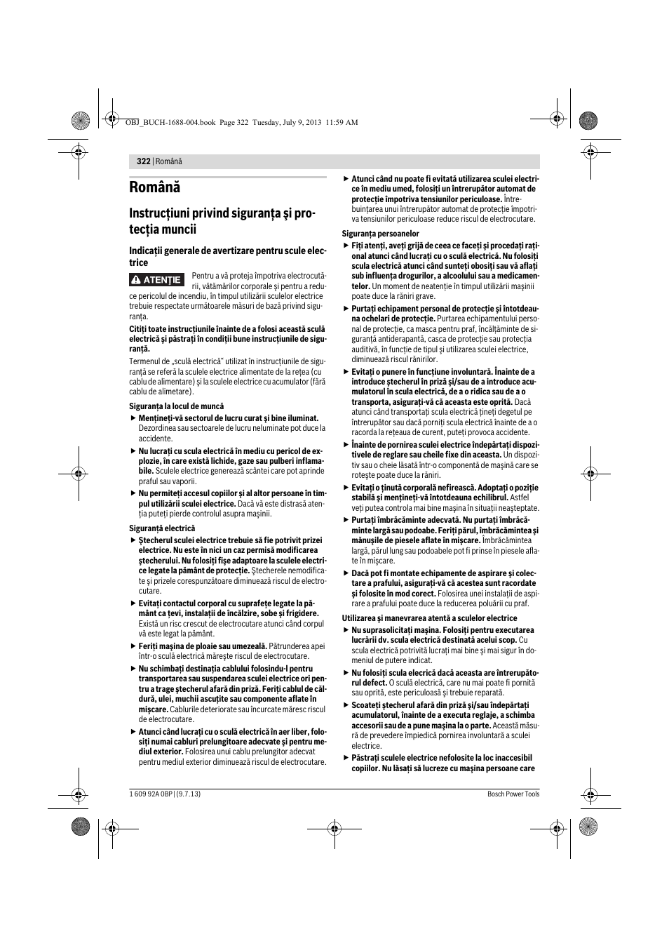 Română | Bosch GTM 12 JL Professional User Manual | Page 322 / 485