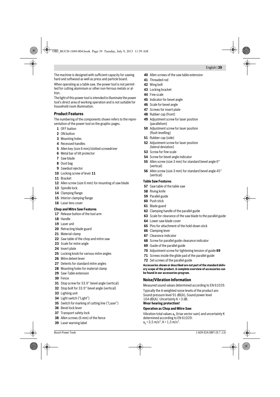 Bosch GTM 12 JL Professional User Manual | Page 39 / 485