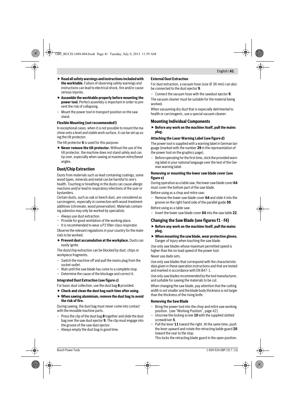 Bosch GTM 12 JL Professional User Manual | Page 41 / 485