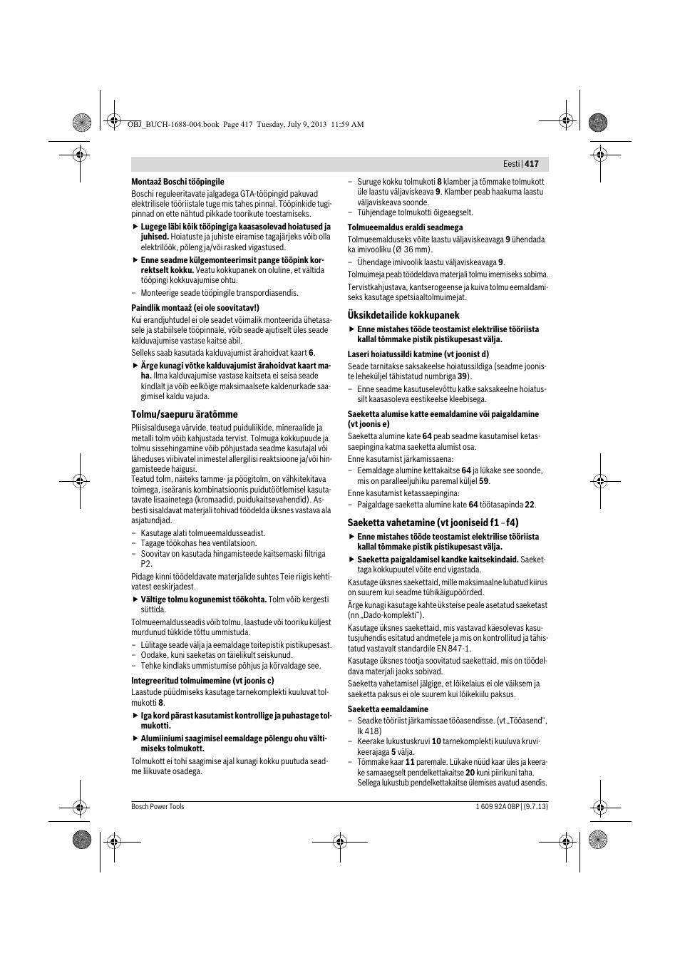 Bosch GTM 12 JL Professional User Manual | Page 417 / 485