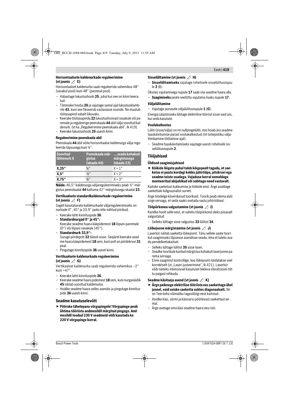 Bosch GTM 12 JL Professional User Manual | Page 419 / 485