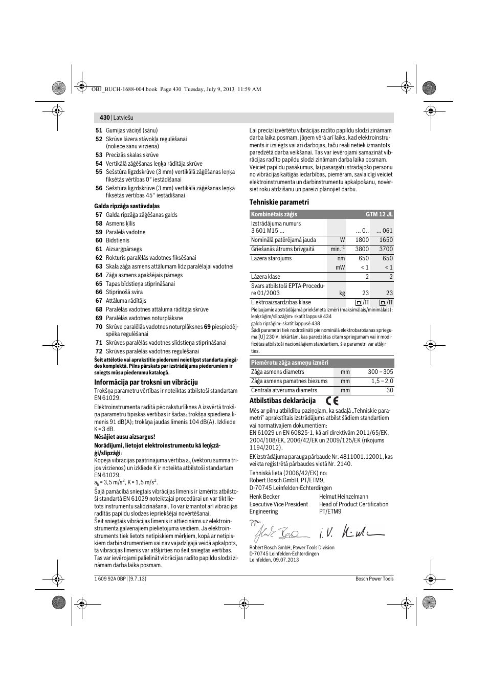 Bosch GTM 12 JL Professional User Manual | Page 430 / 485