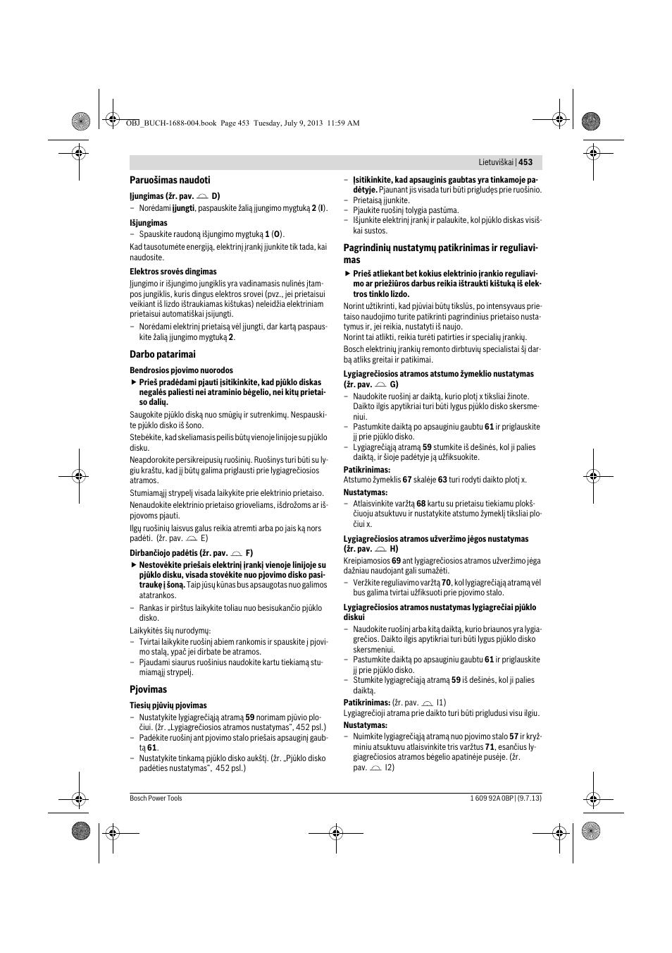 Bosch GTM 12 JL Professional User Manual | Page 453 / 485