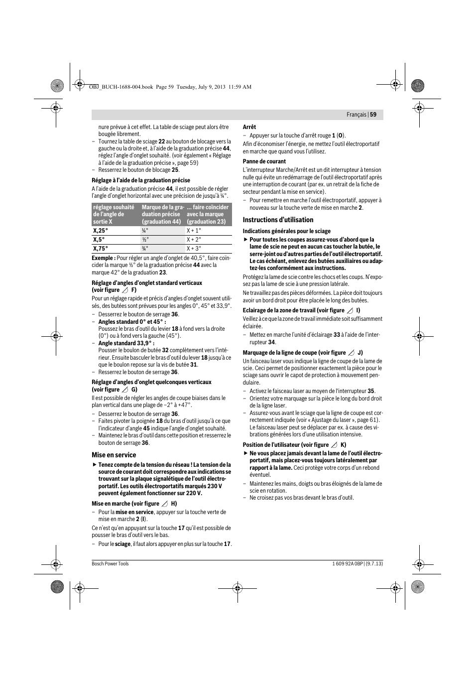 Bosch GTM 12 JL Professional User Manual | Page 59 / 485