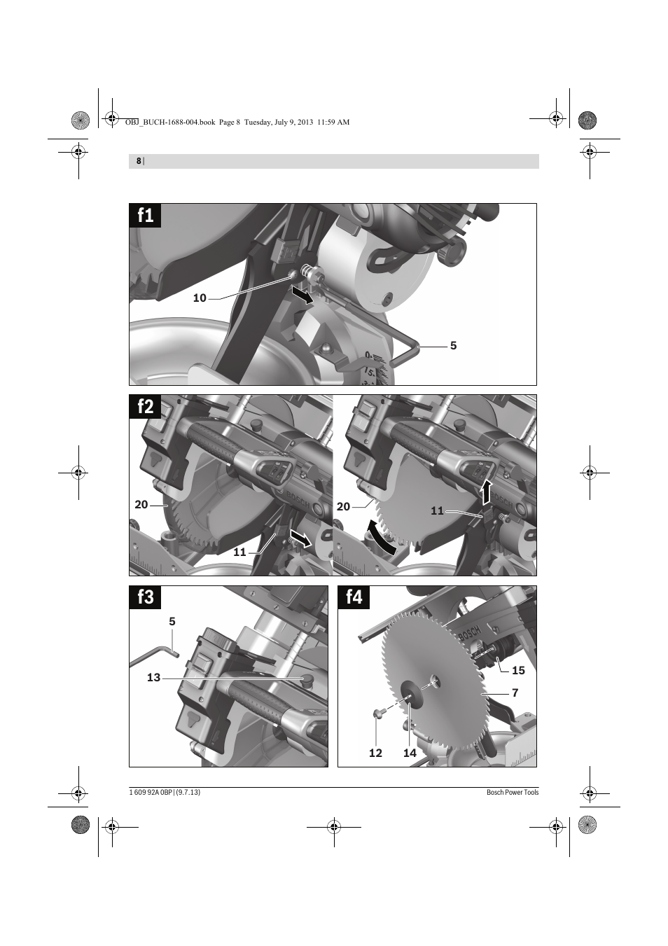 F2 f1 f3 f4 | Bosch GTM 12 JL Professional User Manual | Page 8 / 485