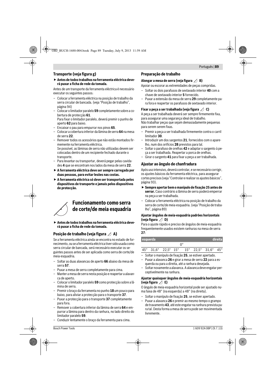 Bosch GTM 12 JL Professional User Manual | Page 89 / 485