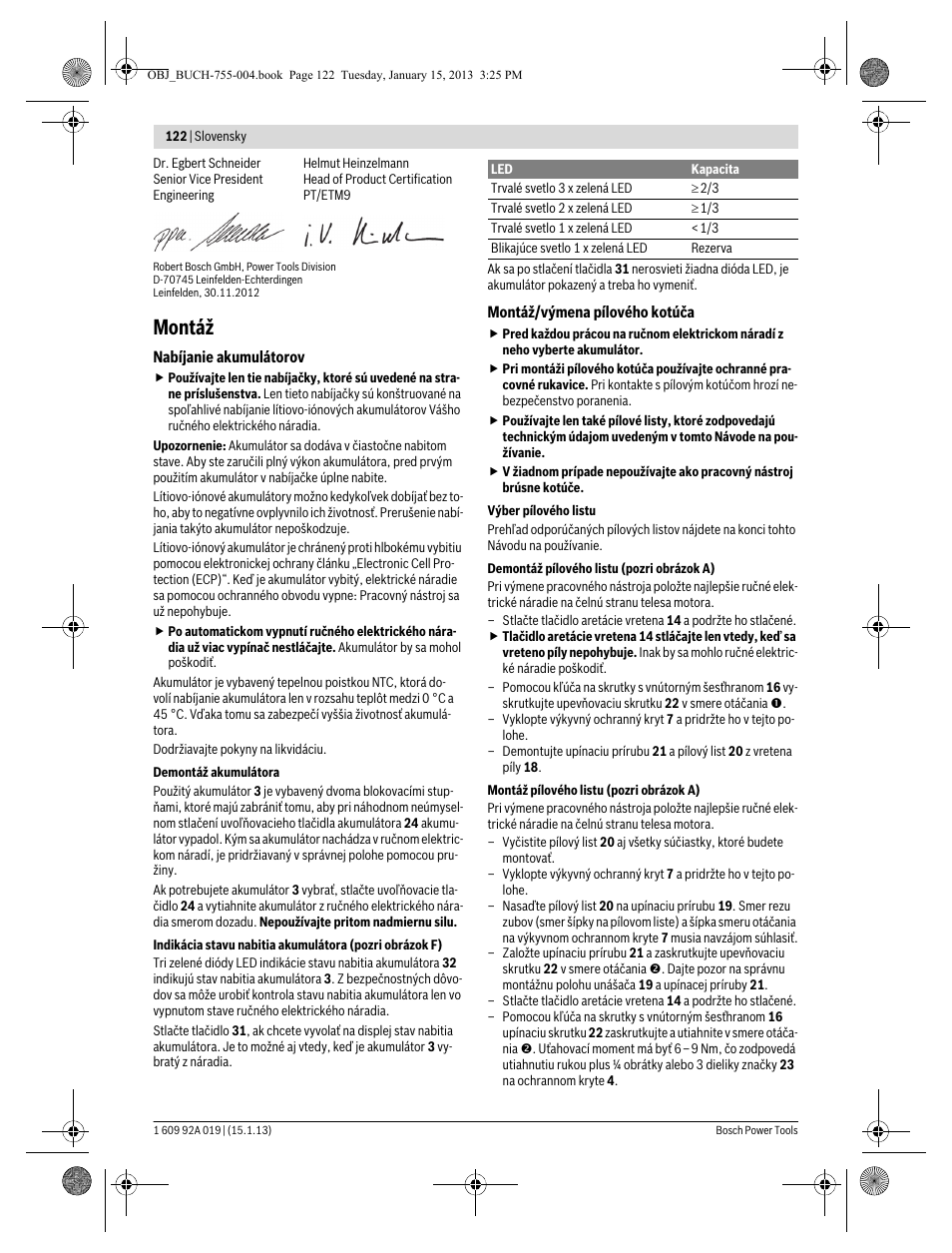 Montáž | Bosch GKS 18 V-LI Professional User Manual | Page 122 / 224