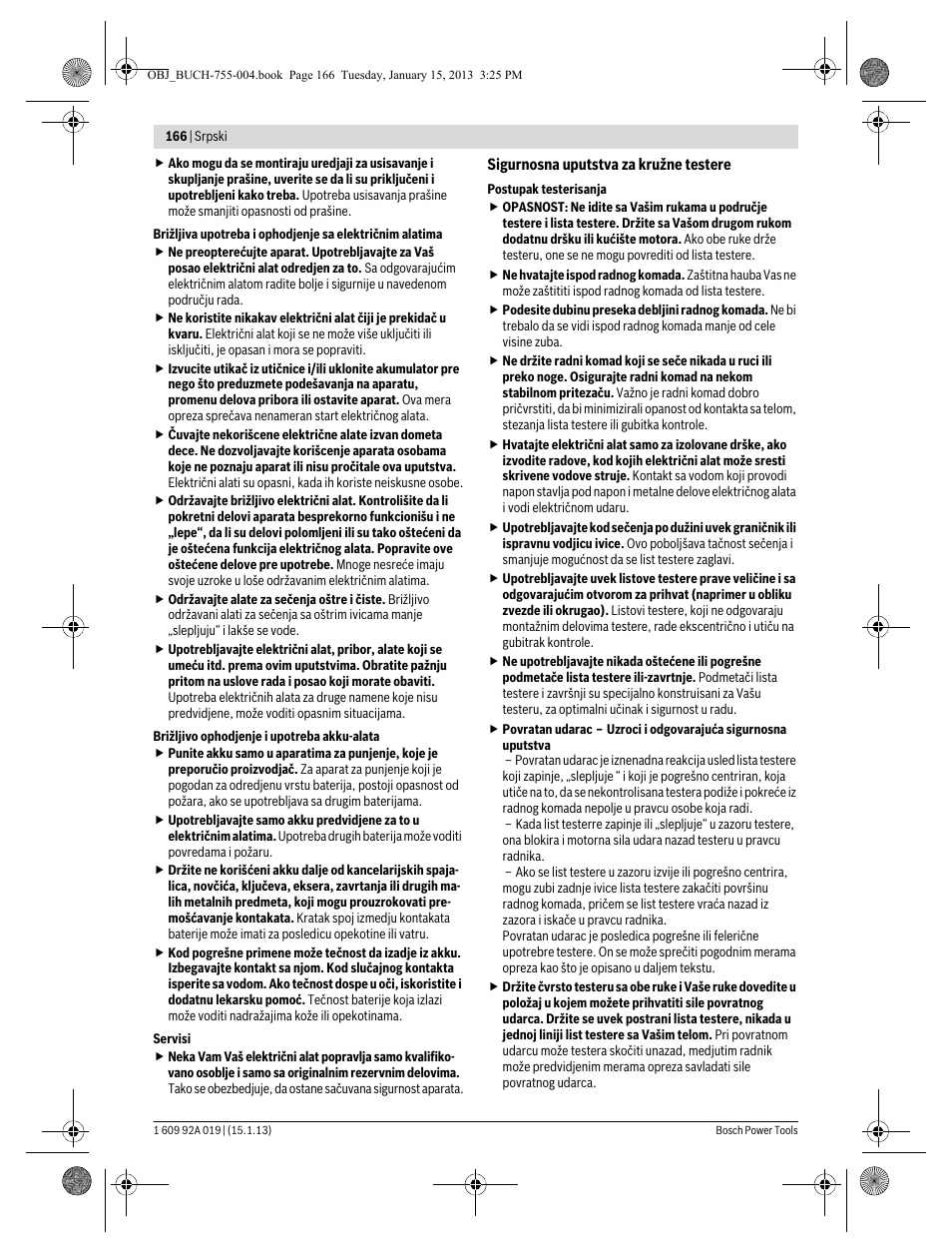 Bosch GKS 18 V-LI Professional User Manual | Page 166 / 224