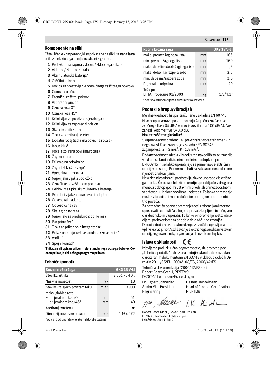 Bosch GKS 18 V-LI Professional User Manual | Page 175 / 224