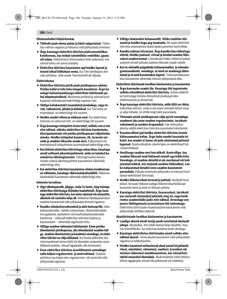 Bosch GKS 18 V-LI Professional User Manual | Page 186 / 224