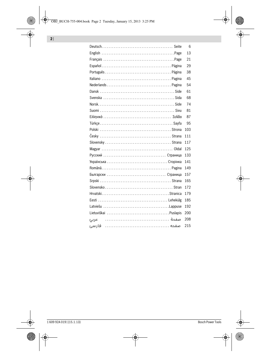 Bosch GKS 18 V-LI Professional User Manual | Page 2 / 224