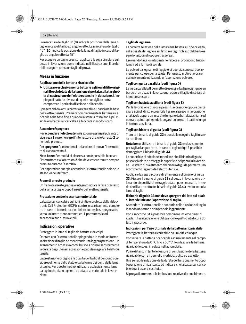 Bosch GKS 18 V-LI Professional User Manual | Page 52 / 224