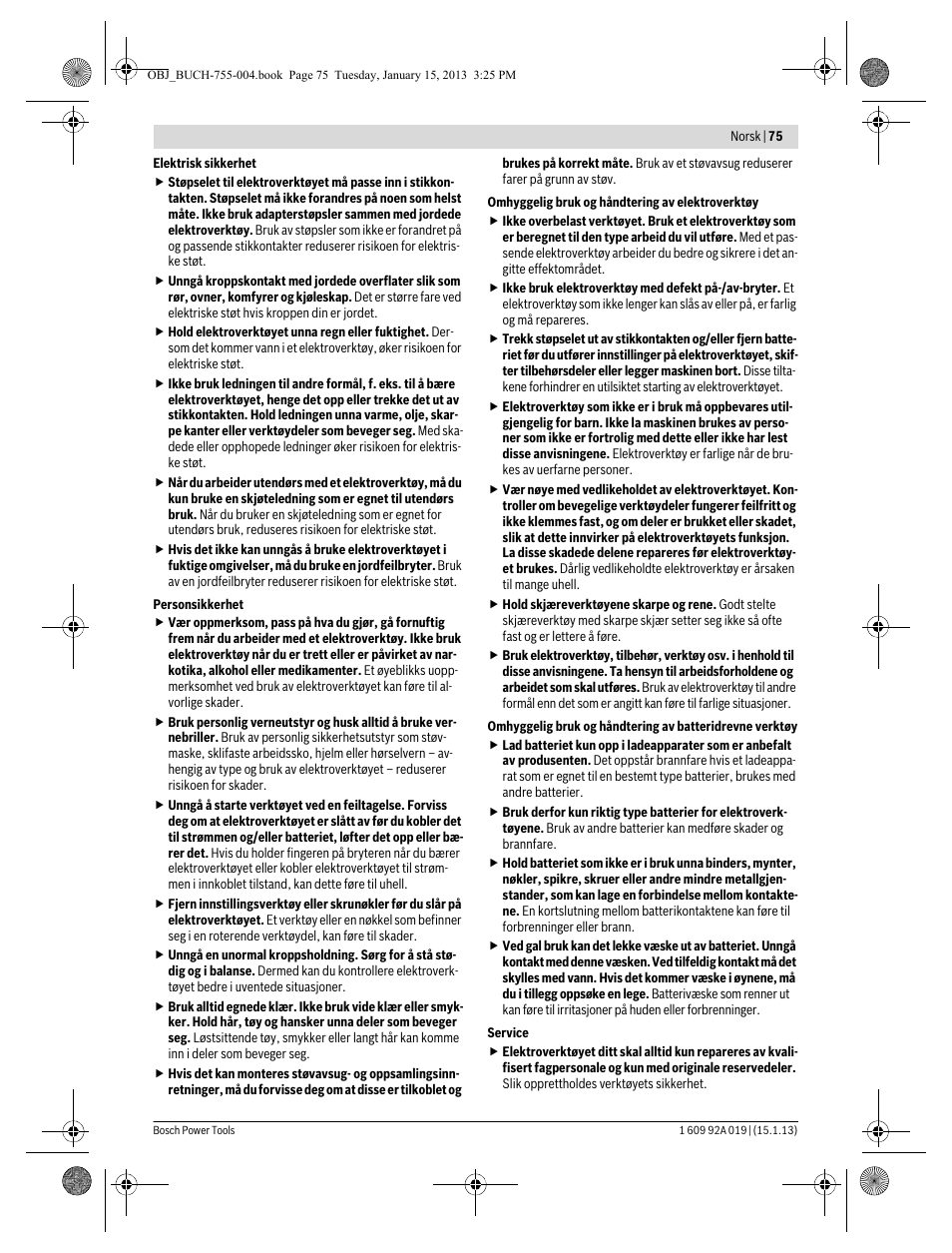 Bosch GKS 18 V-LI Professional User Manual | Page 75 / 224