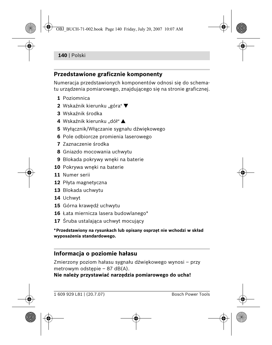 Bosch BLE 200 Professional User Manual | Page 140 / 267