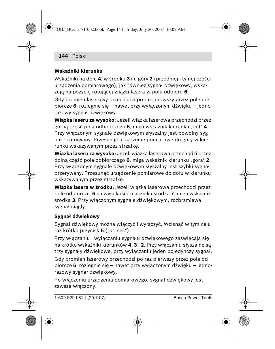 Bosch BLE 200 Professional User Manual | Page 144 / 267