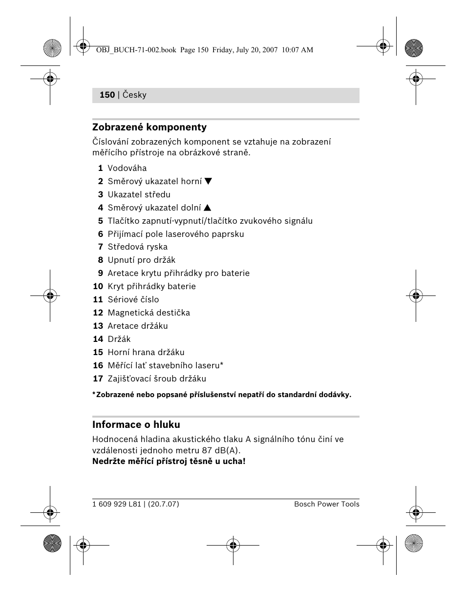 Bosch BLE 200 Professional User Manual | Page 150 / 267