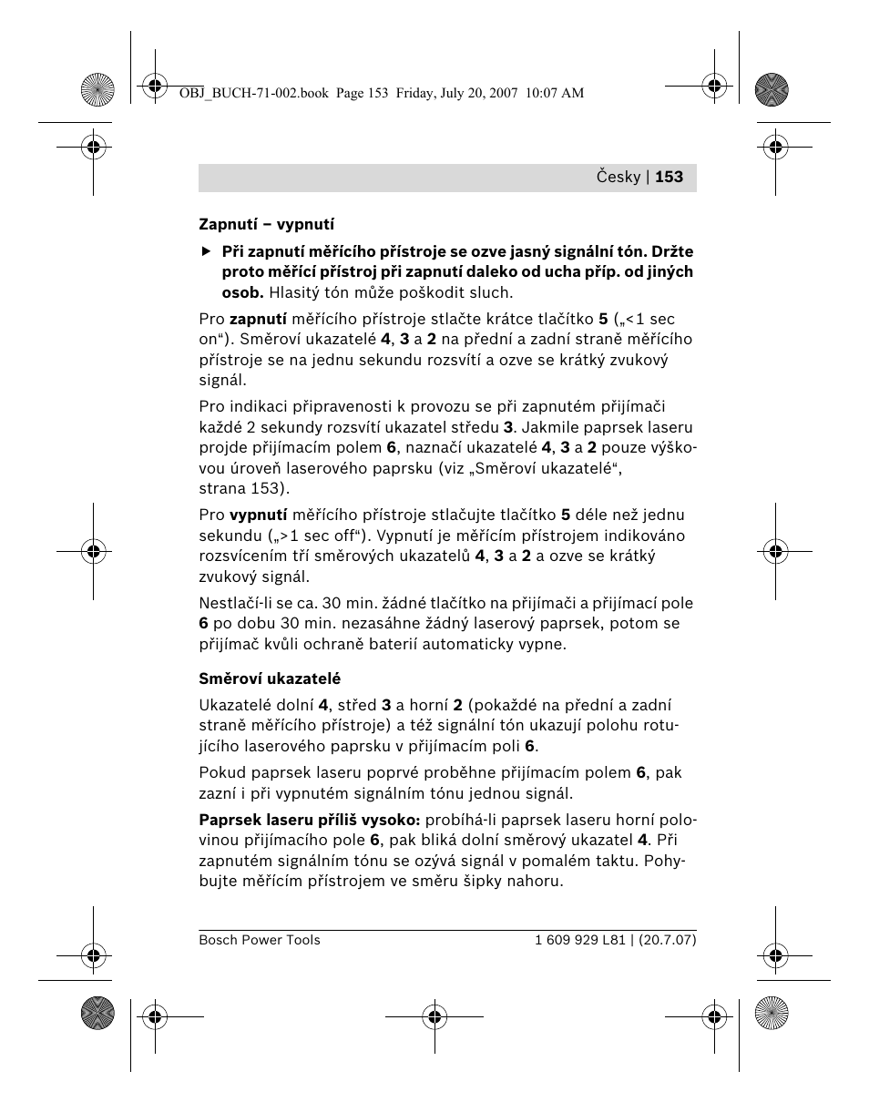 Bosch BLE 200 Professional User Manual | Page 153 / 267