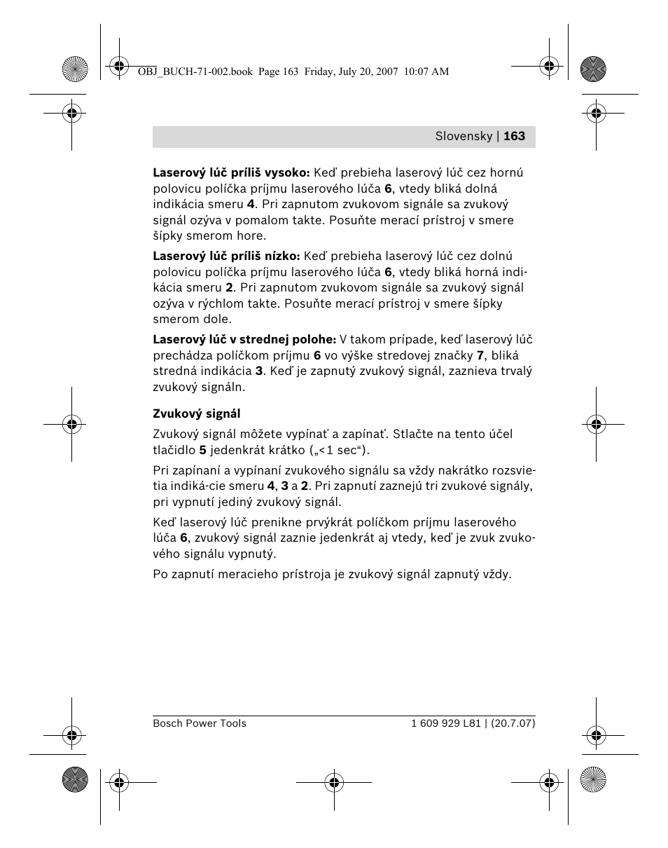 Bosch BLE 200 Professional User Manual | Page 163 / 267