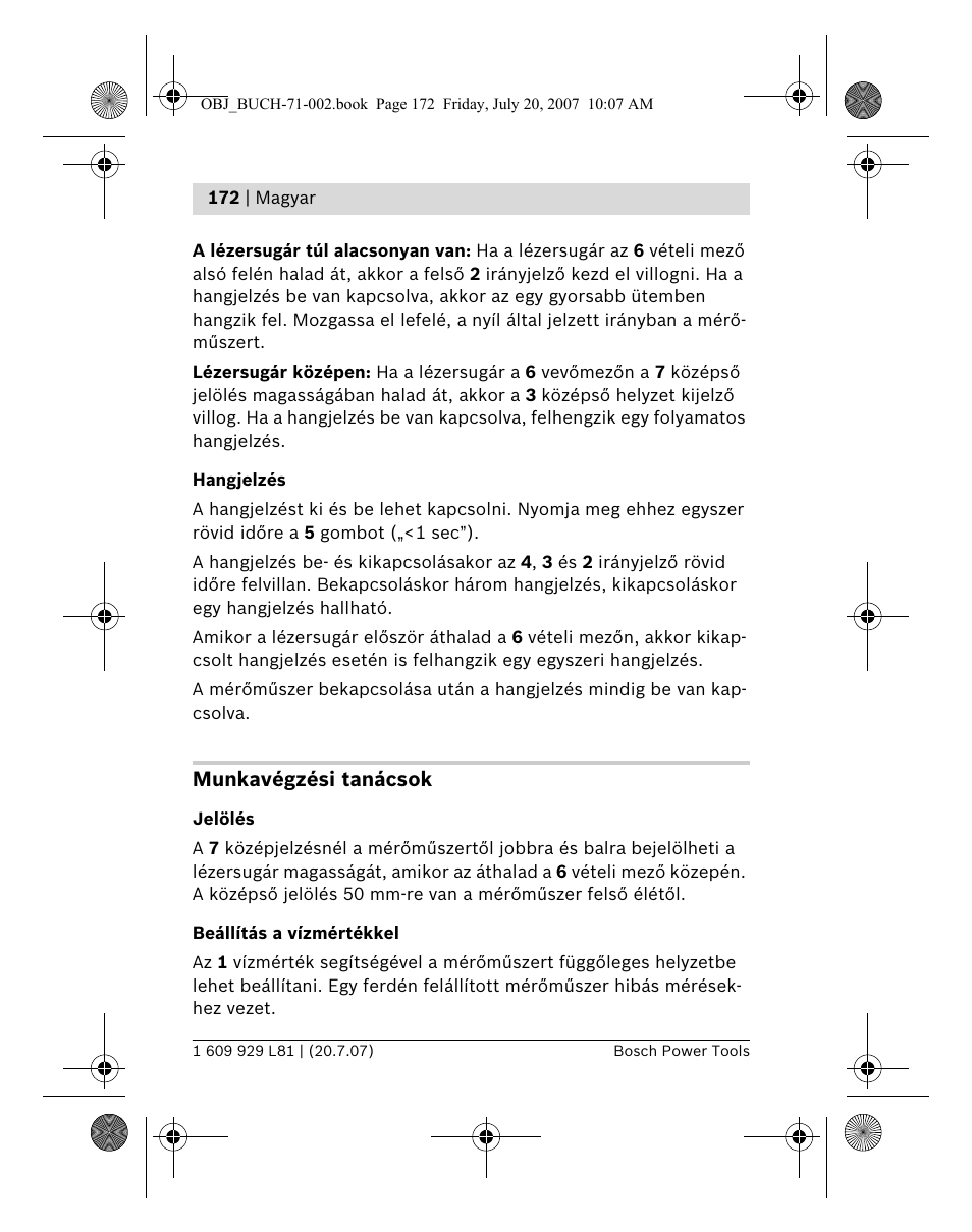 Bosch BLE 200 Professional User Manual | Page 172 / 267