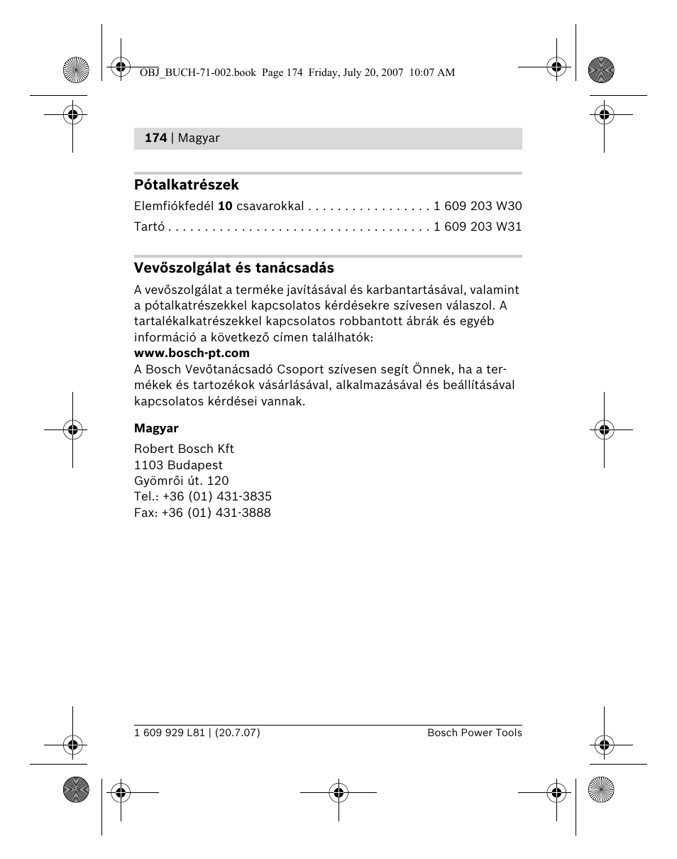 Bosch BLE 200 Professional User Manual | Page 174 / 267