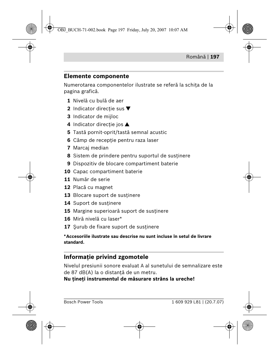 Bosch BLE 200 Professional User Manual | Page 197 / 267