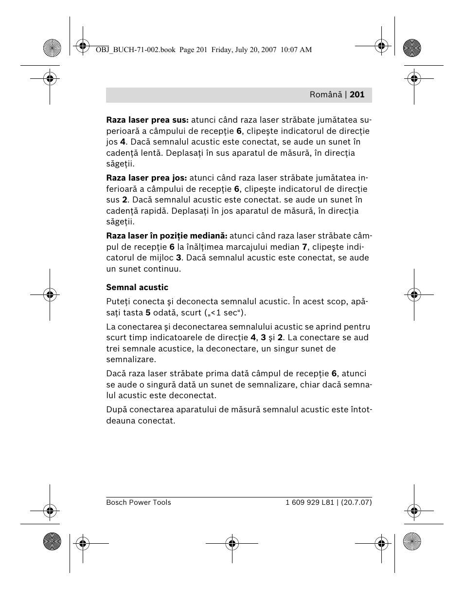 Bosch BLE 200 Professional User Manual | Page 201 / 267