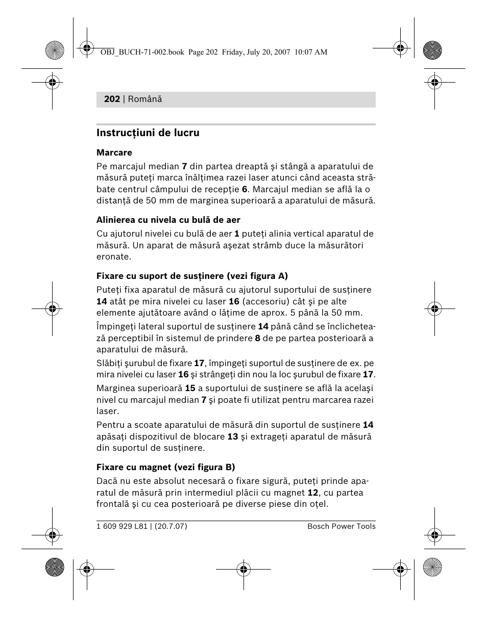 Bosch BLE 200 Professional User Manual | Page 202 / 267