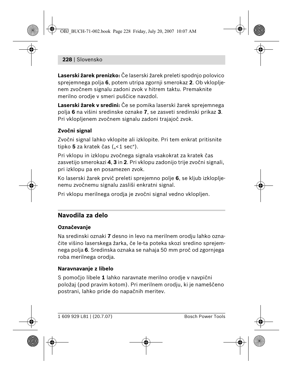 Bosch BLE 200 Professional User Manual | Page 228 / 267