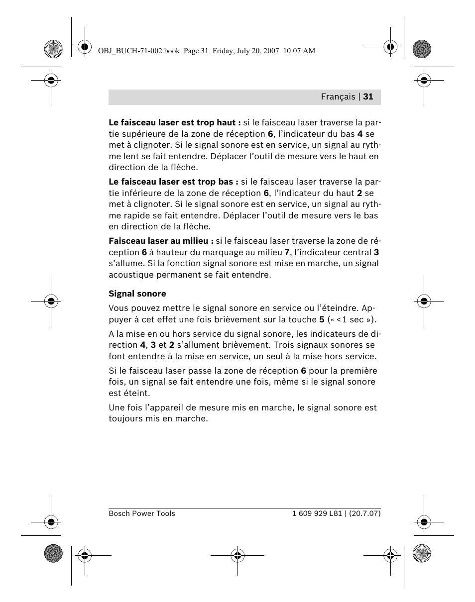 Bosch BLE 200 Professional User Manual | Page 31 / 267