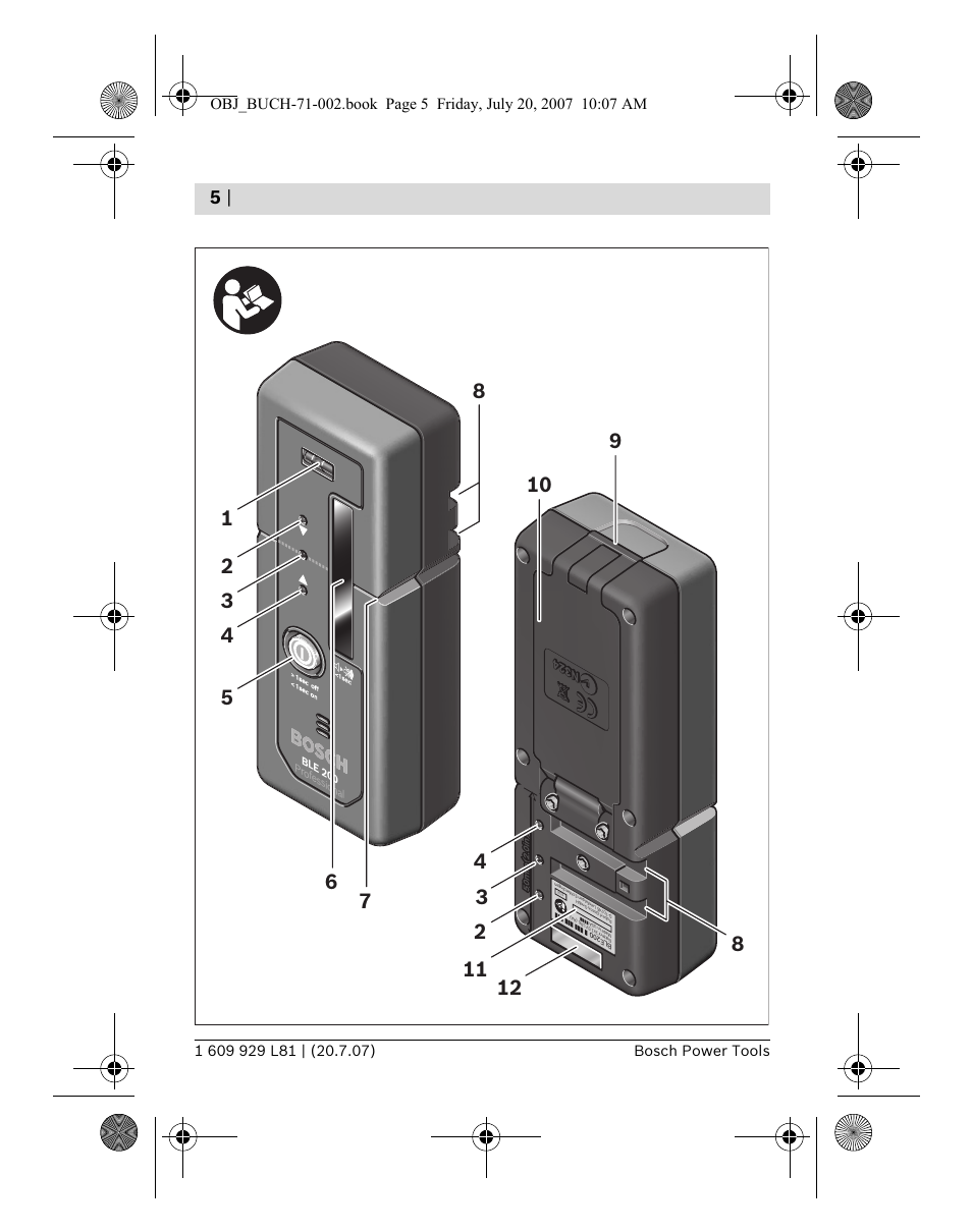 Bosch BLE 200 Professional User Manual | Page 5 / 267