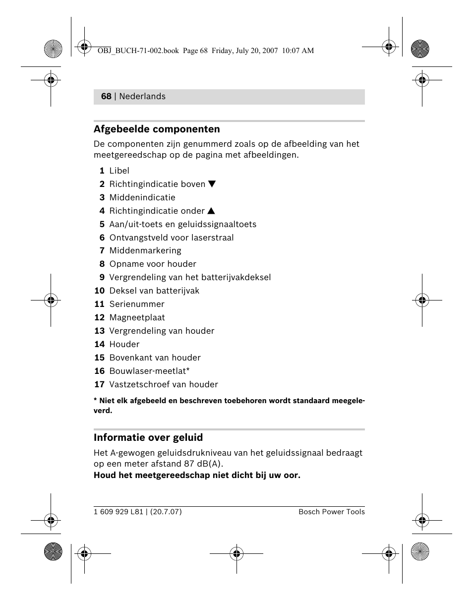 Bosch BLE 200 Professional User Manual | Page 68 / 267