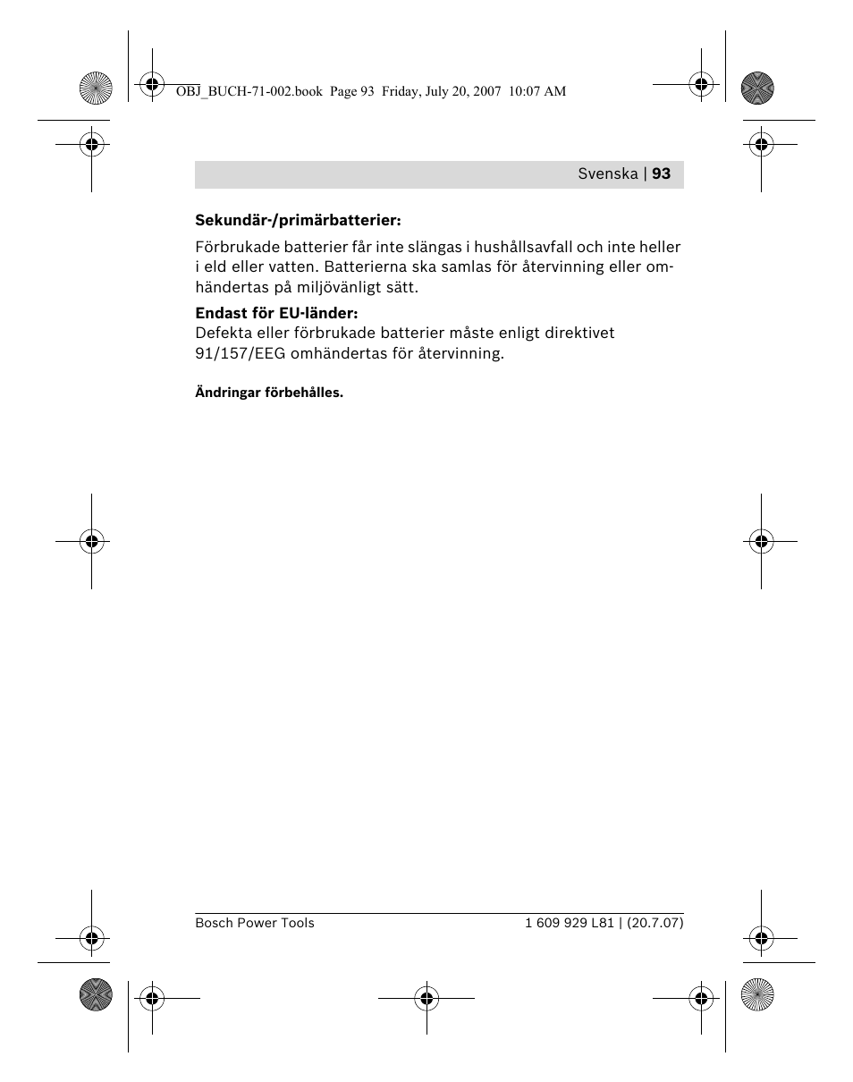 Bosch BLE 200 Professional User Manual | Page 93 / 267