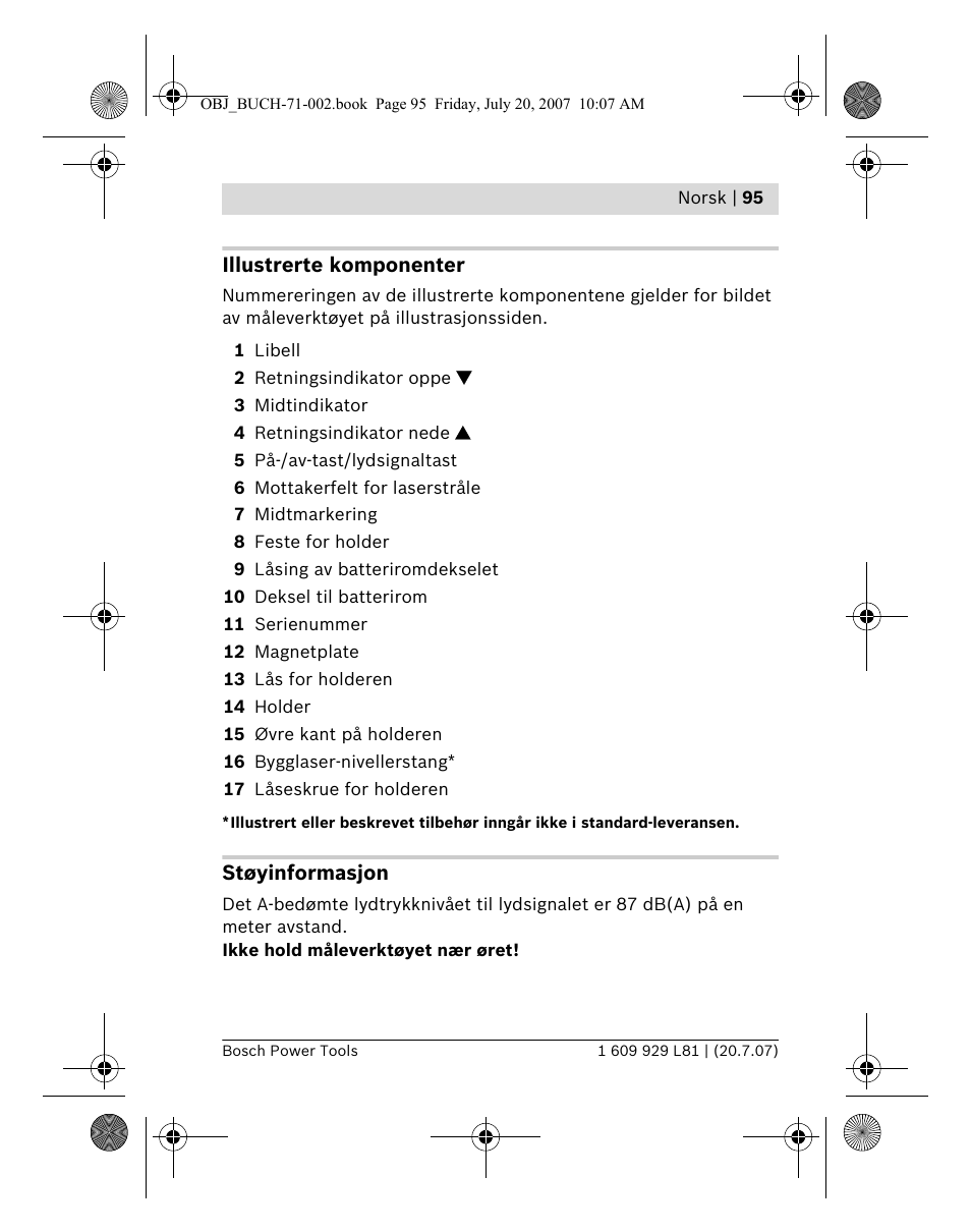 Bosch BLE 200 Professional User Manual | Page 95 / 267