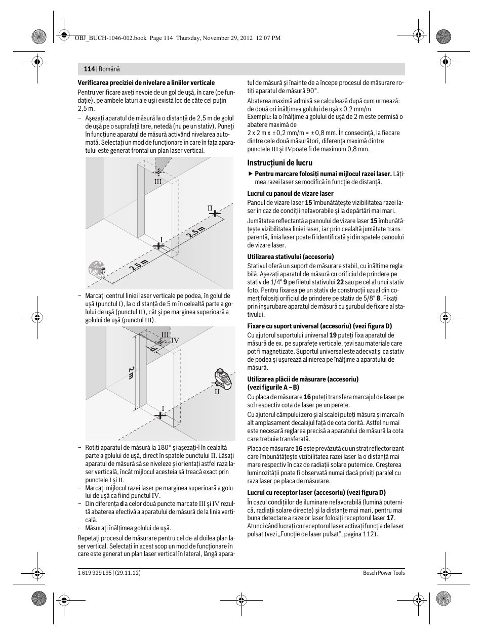 Bosch GLL 3-80 P Professional User Manual | Page 114 / 196