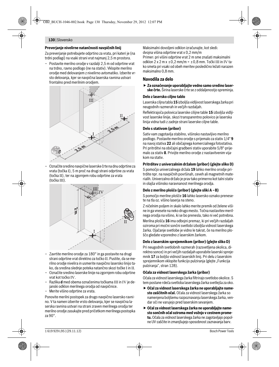 Bosch GLL 3-80 P Professional User Manual | Page 130 / 196