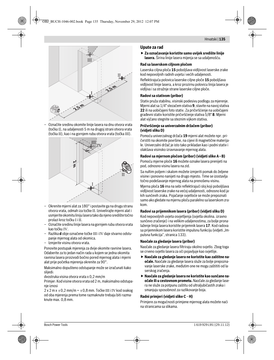 Bosch GLL 3-80 P Professional User Manual | Page 135 / 196