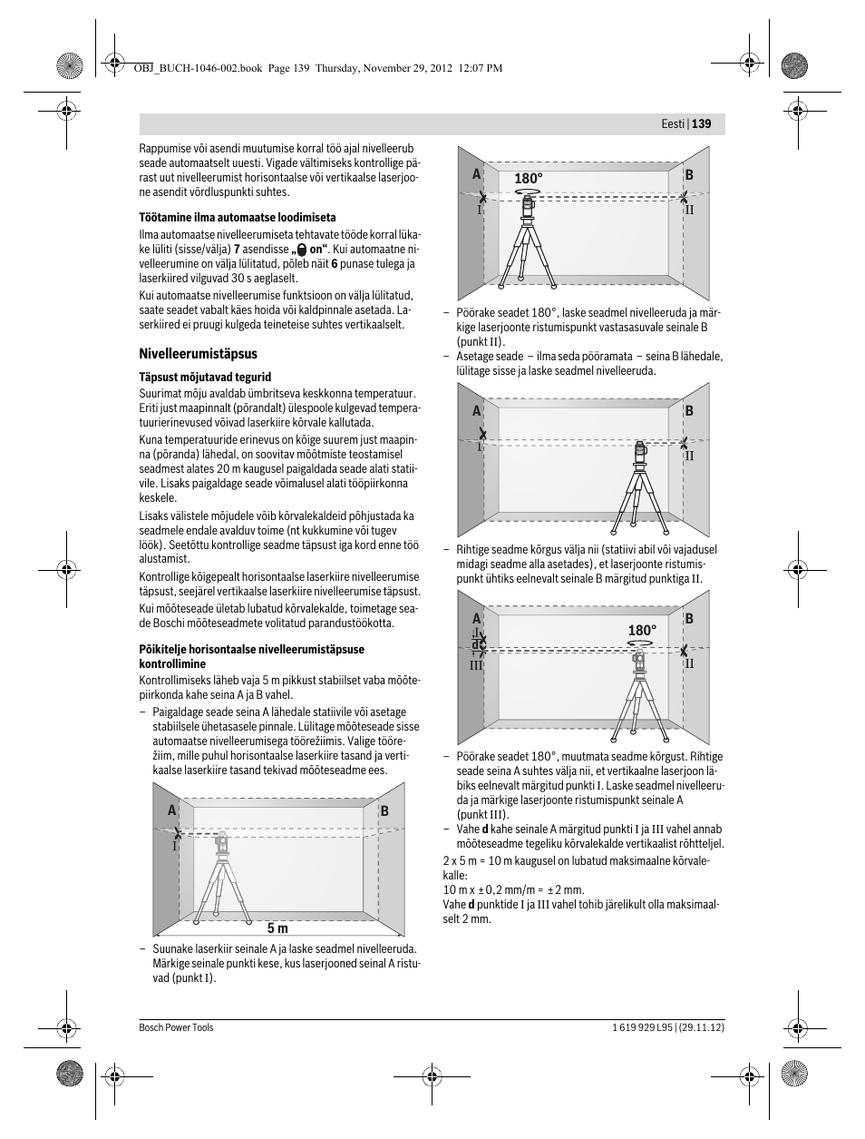 Bosch GLL 3-80 P Professional User Manual | Page 139 / 196