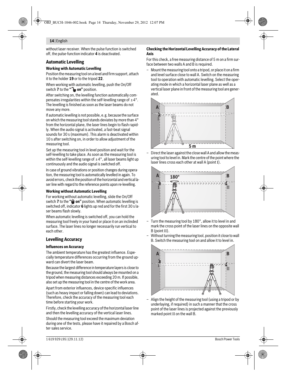 Bosch GLL 3-80 P Professional User Manual | Page 14 / 196