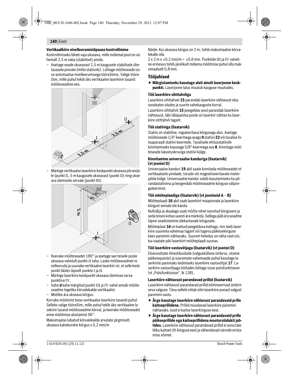 Bosch GLL 3-80 P Professional User Manual | Page 140 / 196