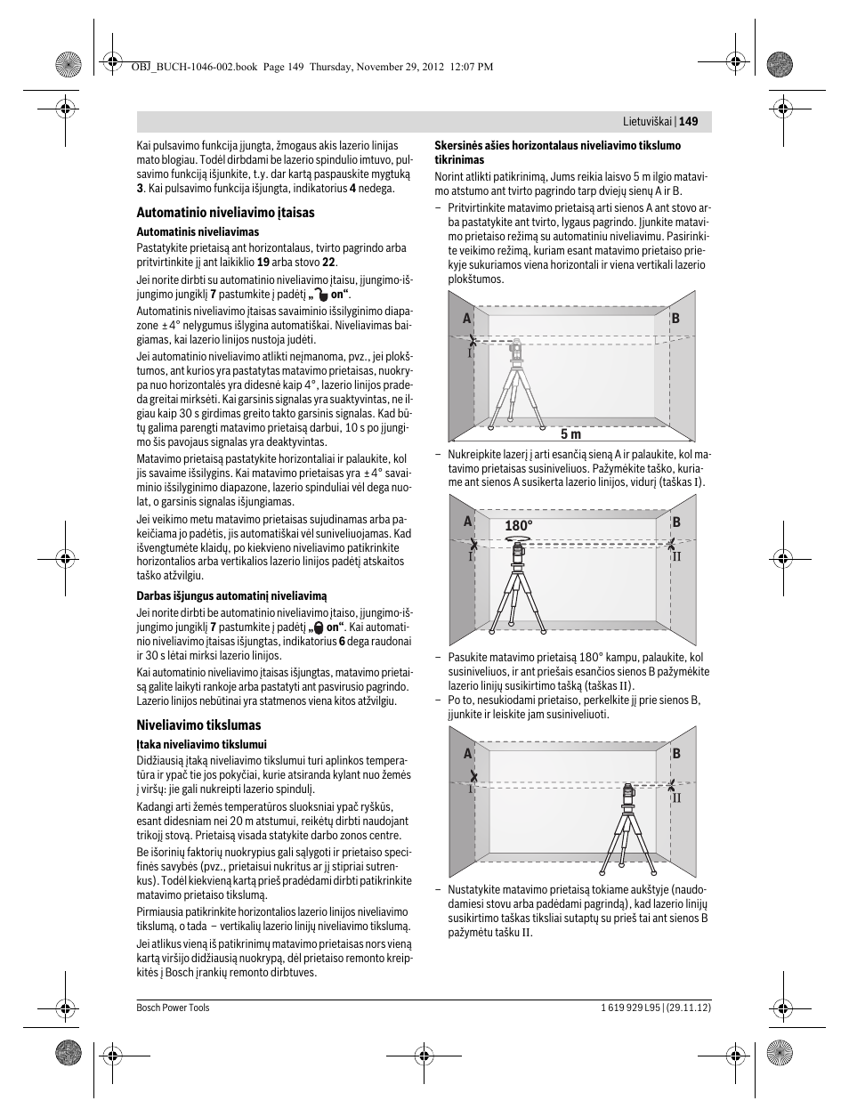 Bosch GLL 3-80 P Professional User Manual | Page 149 / 196