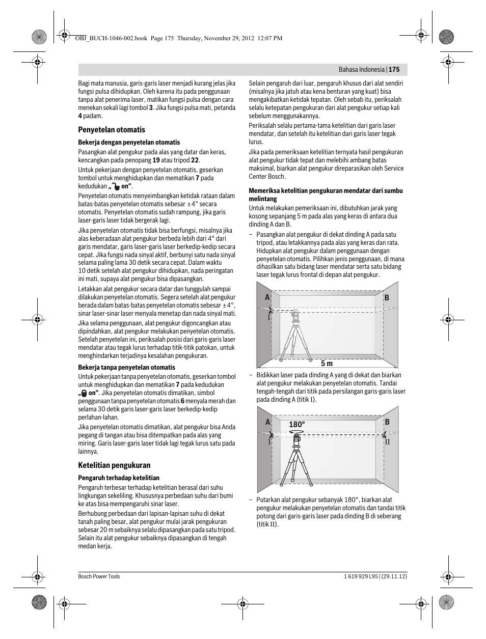 Bosch GLL 3-80 P Professional User Manual | Page 175 / 196